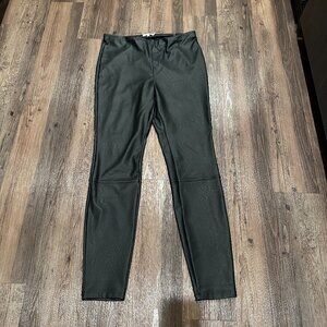 Good American | Good Waist Faux Leather Leggings | Black | Size XL